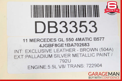 07-12 Mercedes X164 GL450 GL320 GL350 GL550 Front Lower Radiator Support Bracket