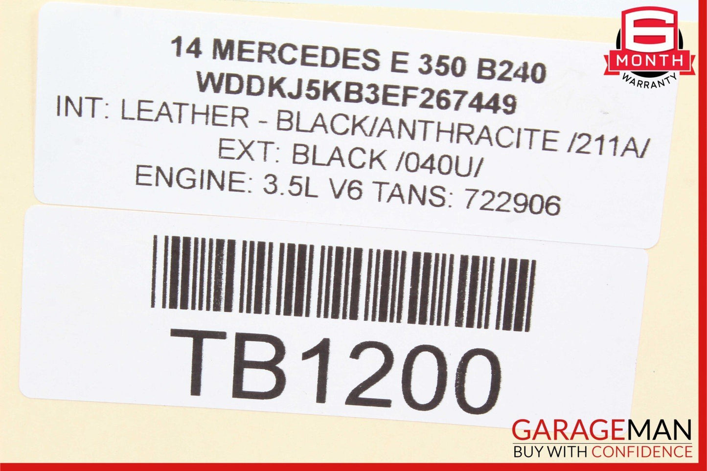 12-16 Mercedes W207 E350 SLK350 Front Left Side Lower Wishbone Control Arm OEM