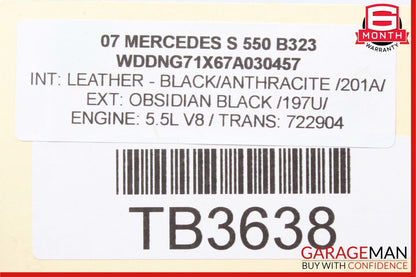 07-13 Mercedes W221 S550 Rear Left/Right Air Airmatic Suspension Shock Absorber