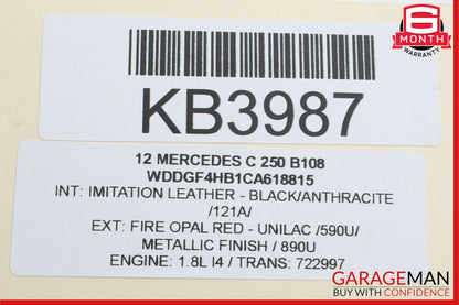 08-14 Mercedes W204 C250 C300 Floor Gear Shift Shifter Selector Box OEM