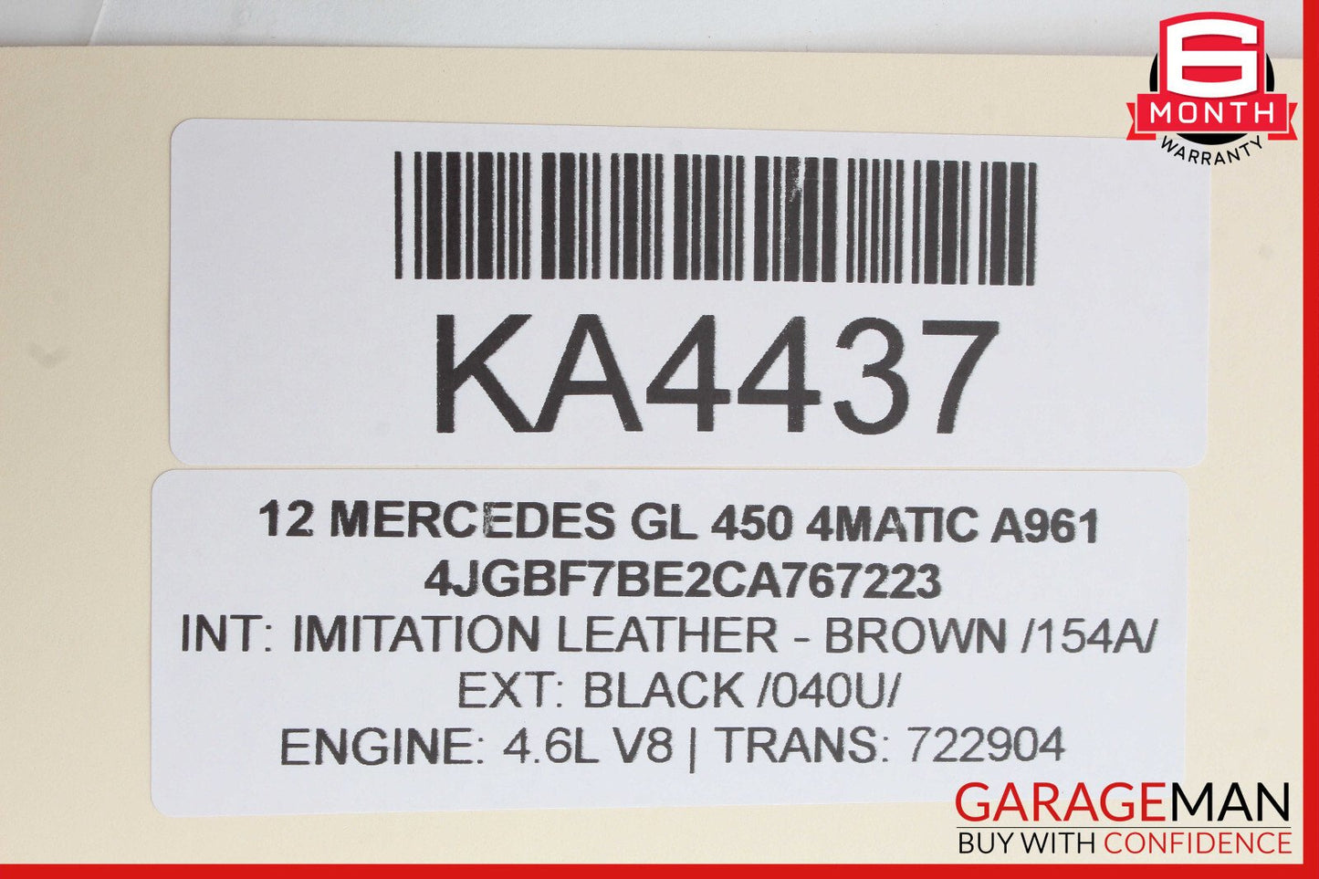 07-16 Mercedes X164 GL450 GL350 GL320 3rd Third Row Seat Motor 1648202342 OEM
