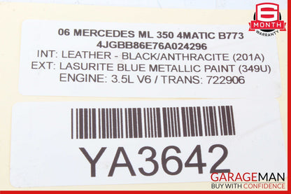 06-13 Mercedes W251 R350 GL450 ML350 Front Left Side Exterior Door Handle OEM