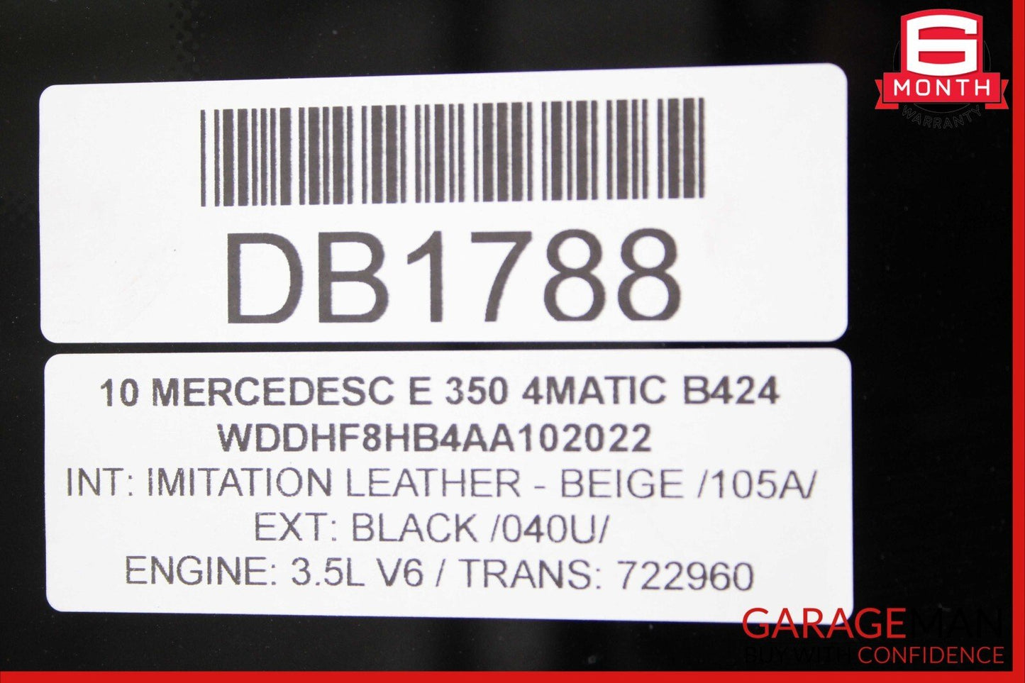 10-16 Mercedes W212 E550 E350 Center Panoramic Pano Sunroof Sun Roof Glass OEM