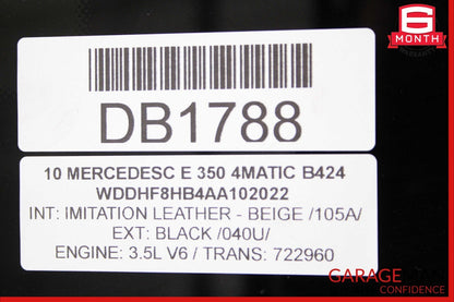 10-16 Mercedes W212 E550 E350 Center Panoramic Pano Sunroof Sun Roof Glass OEM