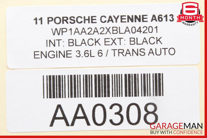 11-17 Porsche Cayenne 958 Interior Overhead Top Upper Dome Light Roof Lamp OEM