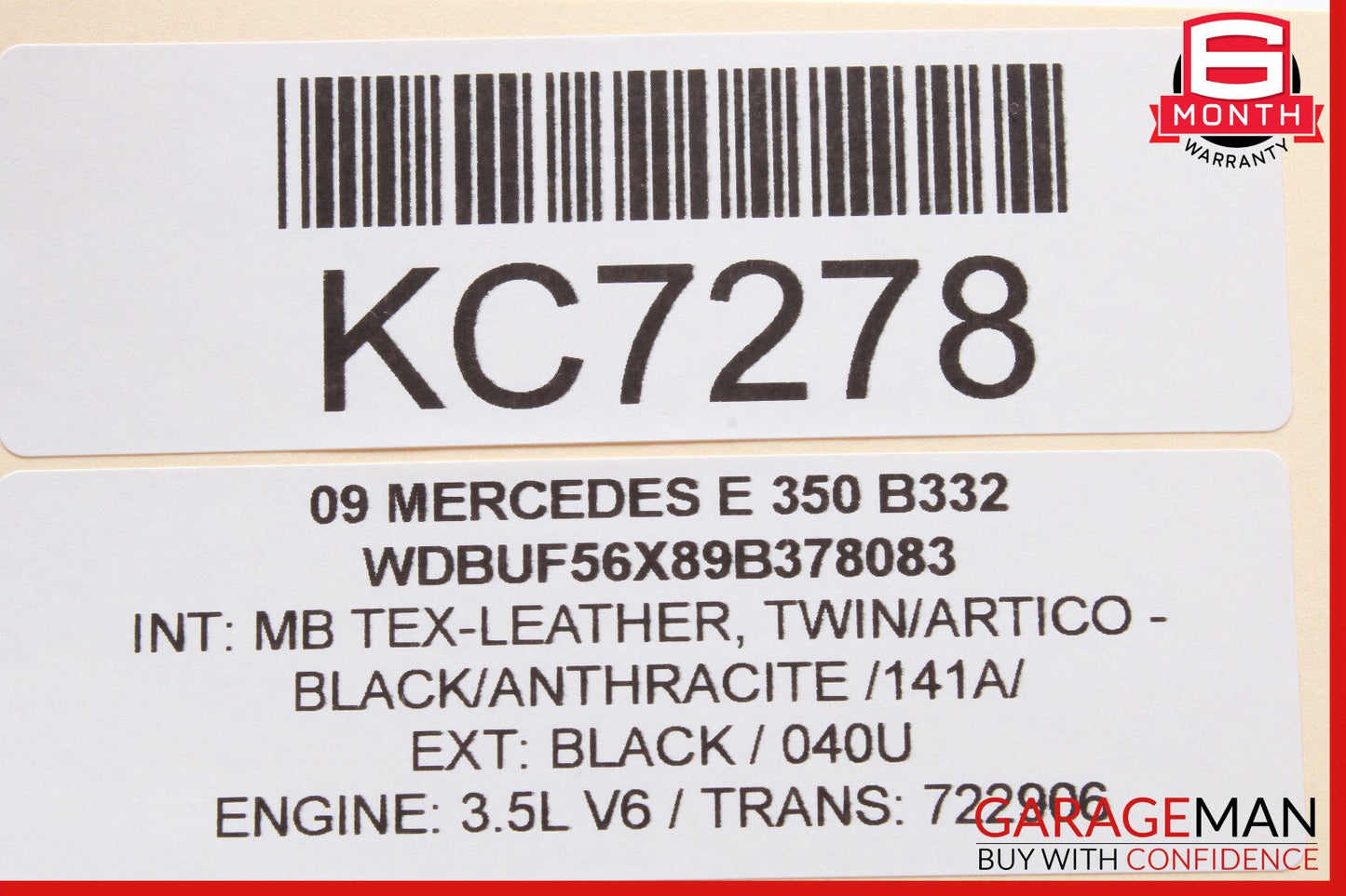 07-09 Mercedes W211 E350 E550 E320 Rear Left Door Control Module 2118703385 OEM