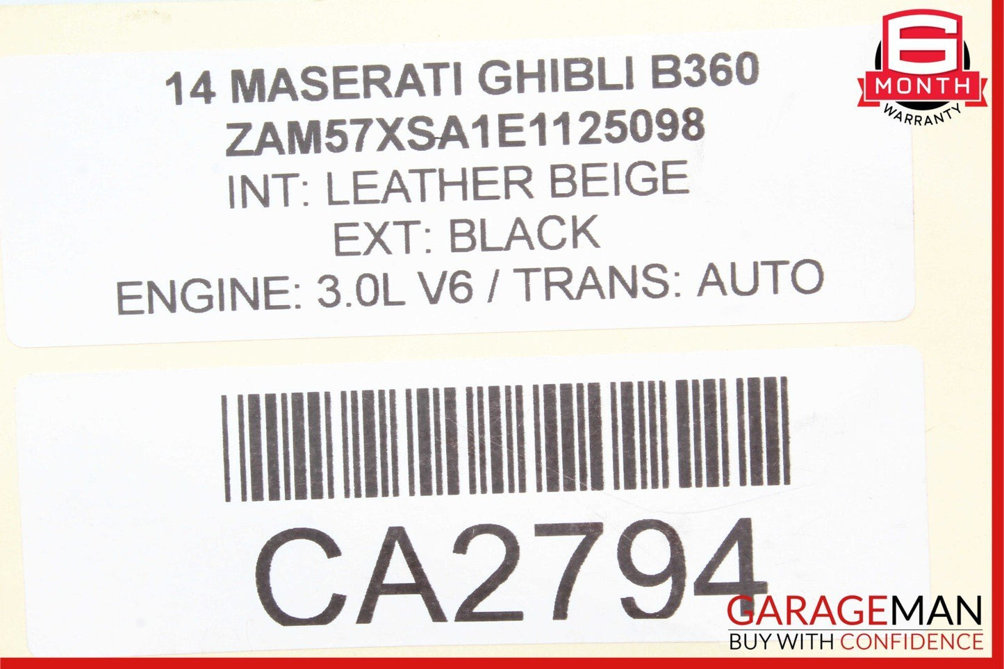 14-17 Maserati Ghibli Front Overhead Dome Light Lamp Switch Control Module OEM