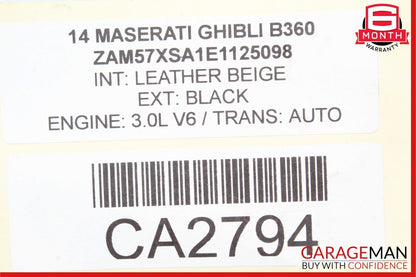 14-17 Maserati Ghibli Front Overhead Dome Light Lamp Switch Control Module OEM