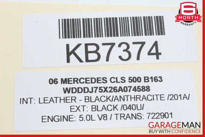 06-11 Mercedes W219 CLS550 CLS55 AMG Front Left Side Door Control Module Unit