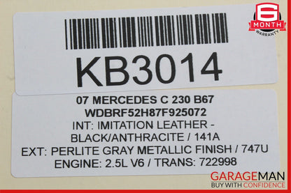 Mercedes W203 C230 GLK350 CLK350 E350 Engine Cylinder Head Cover Left Side OEM