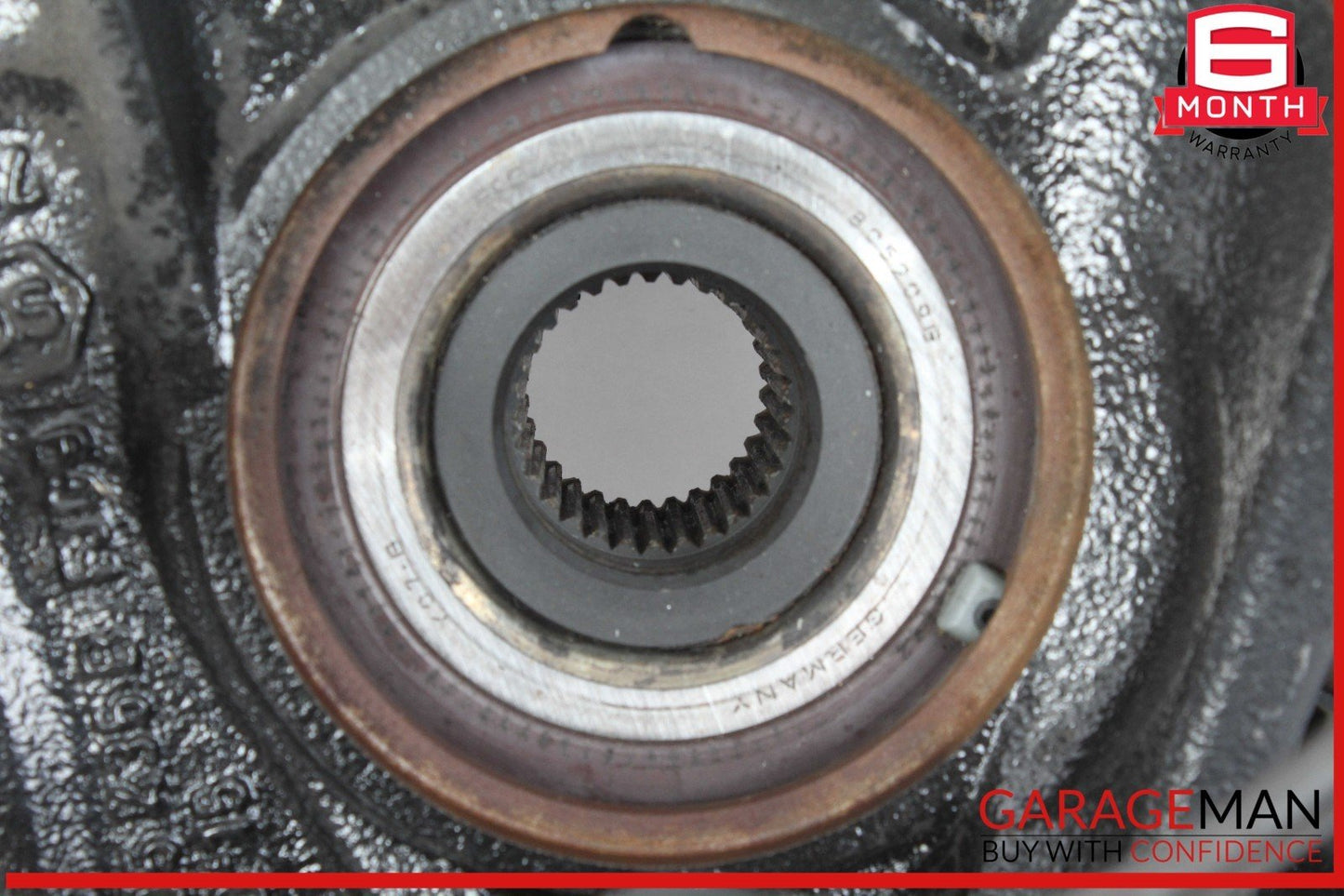 03-10 Porsche Cayenne 955 957 Rear Left Spindle Knuckle Wheel Hub w/ Rotor Disc