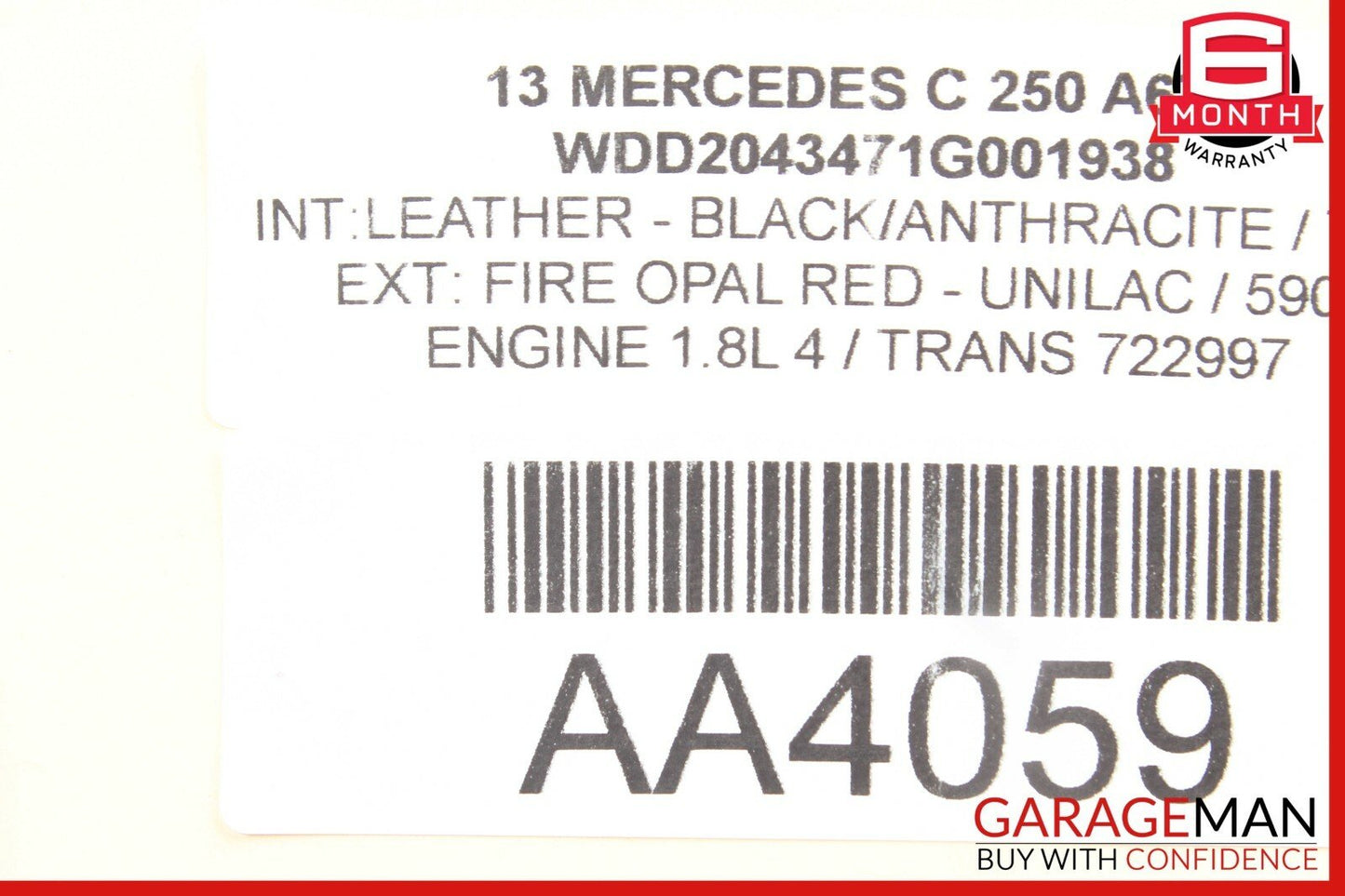 12-14 Mercedes W204 C250 C63 AMG Front Right Dash AC A/C Air Vent Grille Trim