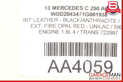 12-14 Mercedes W204 C250 C63 AMG Front Right Dash AC A/C Air Vent Grille Trim