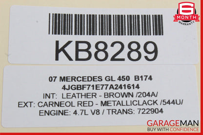 07-09 Mercedes X164 GL320 GL450 Rear Right Side Tail Light Taillight Brake Lamp