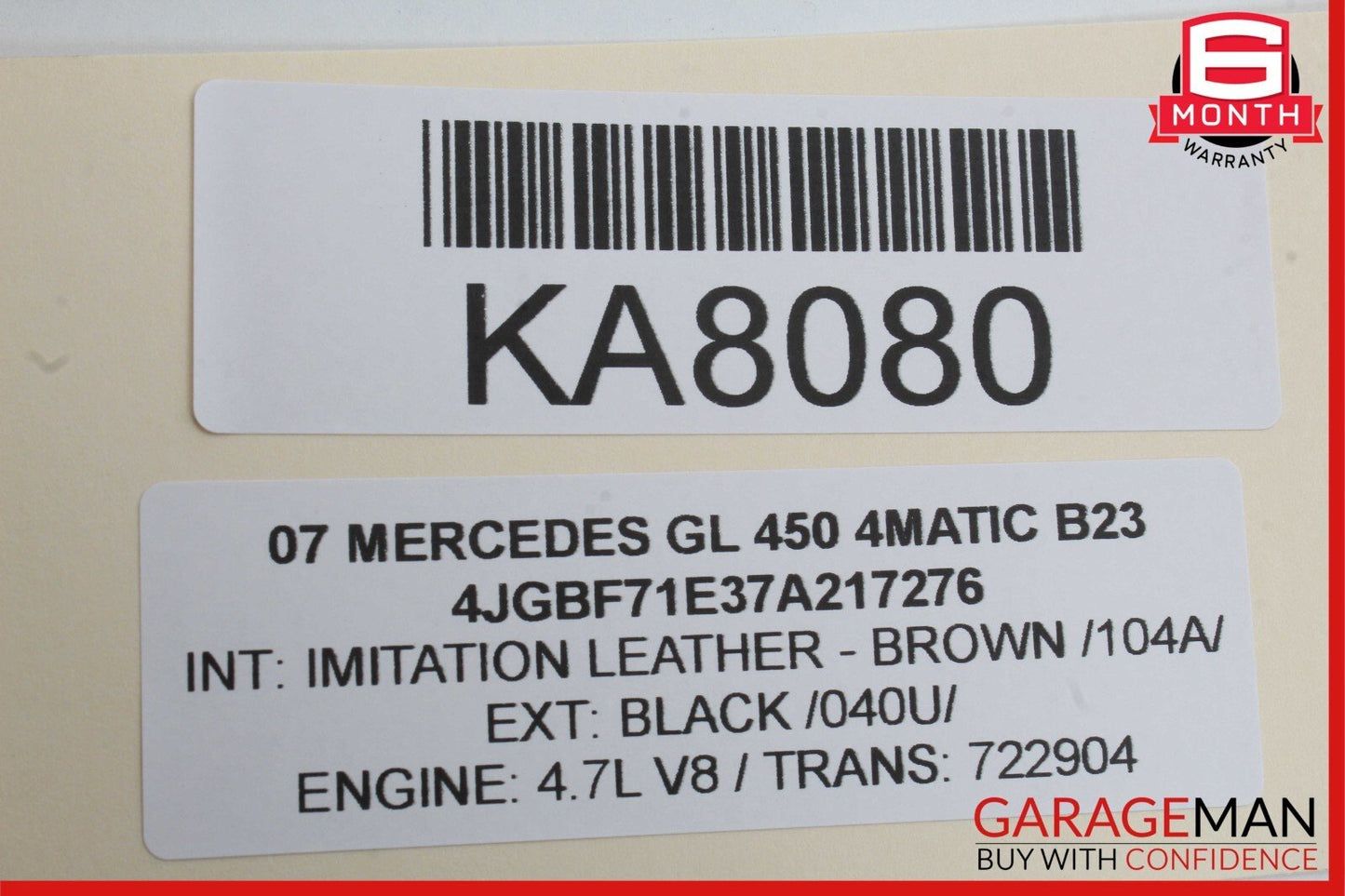 06-13 Mercedes X164 GL450 4Matic Front Right Side Door Control Module Unit OEM