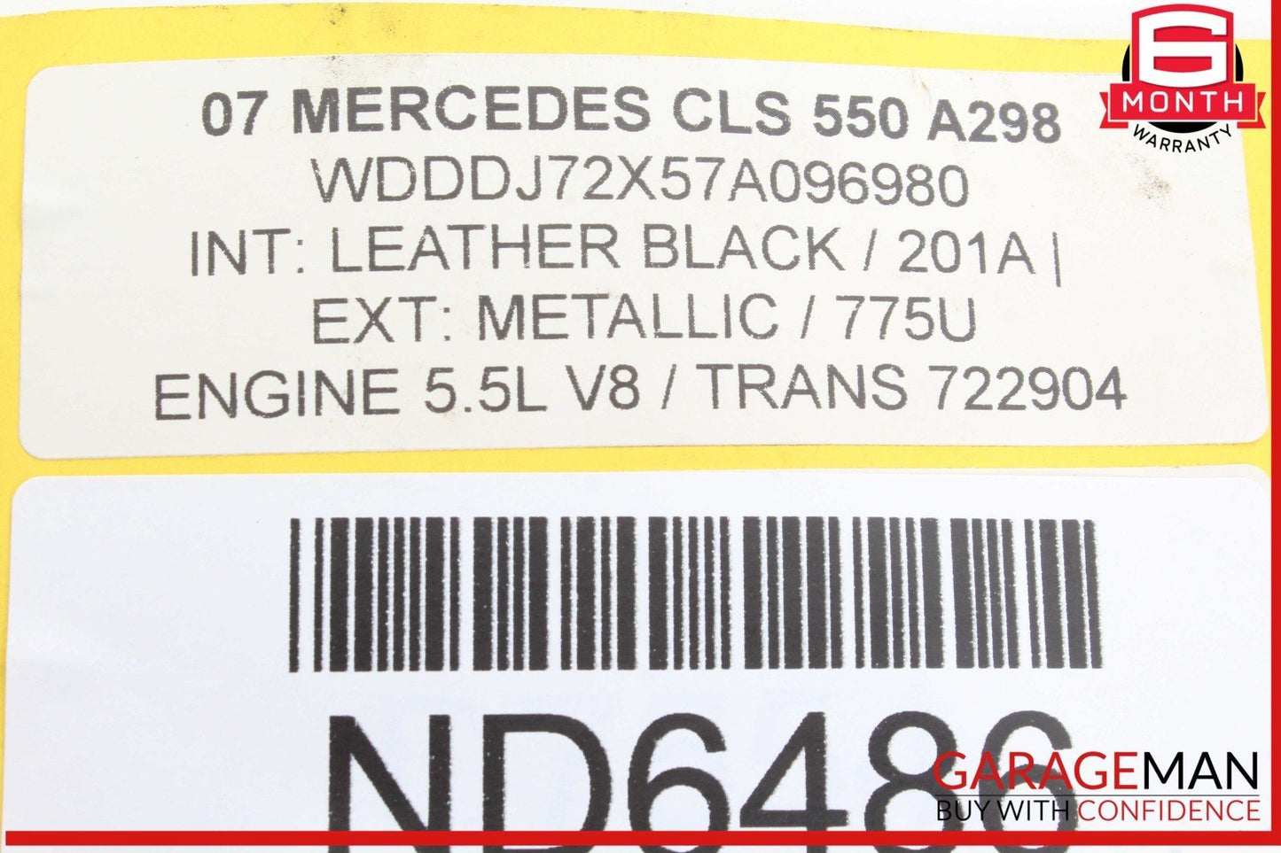 03-09 Mercedes W219 CLS550 E63 AMG Hazard Switch Control Panel 2116800552 OEM