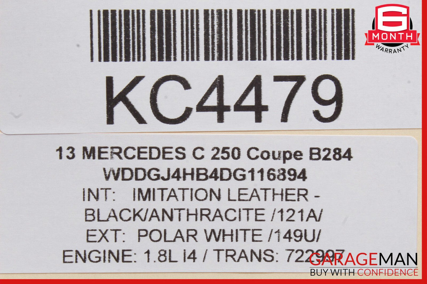 10-15 Mercedes W204 C250 C300 Keyless Go Entry Control Module 1729007900 OEM