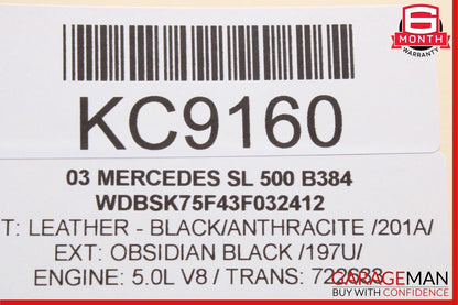 03-11 Mercedes R230 SL500 Front Right Passenger Window Regulator Motor OEM