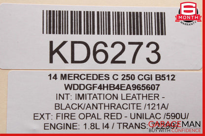 12-14 Mercedes W204 C350 C250 C63 AMG LED Rear Right Side Tail Light Lamp OEM