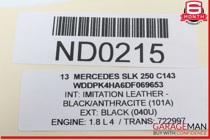 12-20 Mercedes R172 SLK250 SLK350 Steering Column Switches 1729004200 OEM