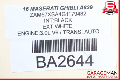 14-17 Maserati Ghibli Speedometer Odometer Instrument Cluster Gauge Assembly