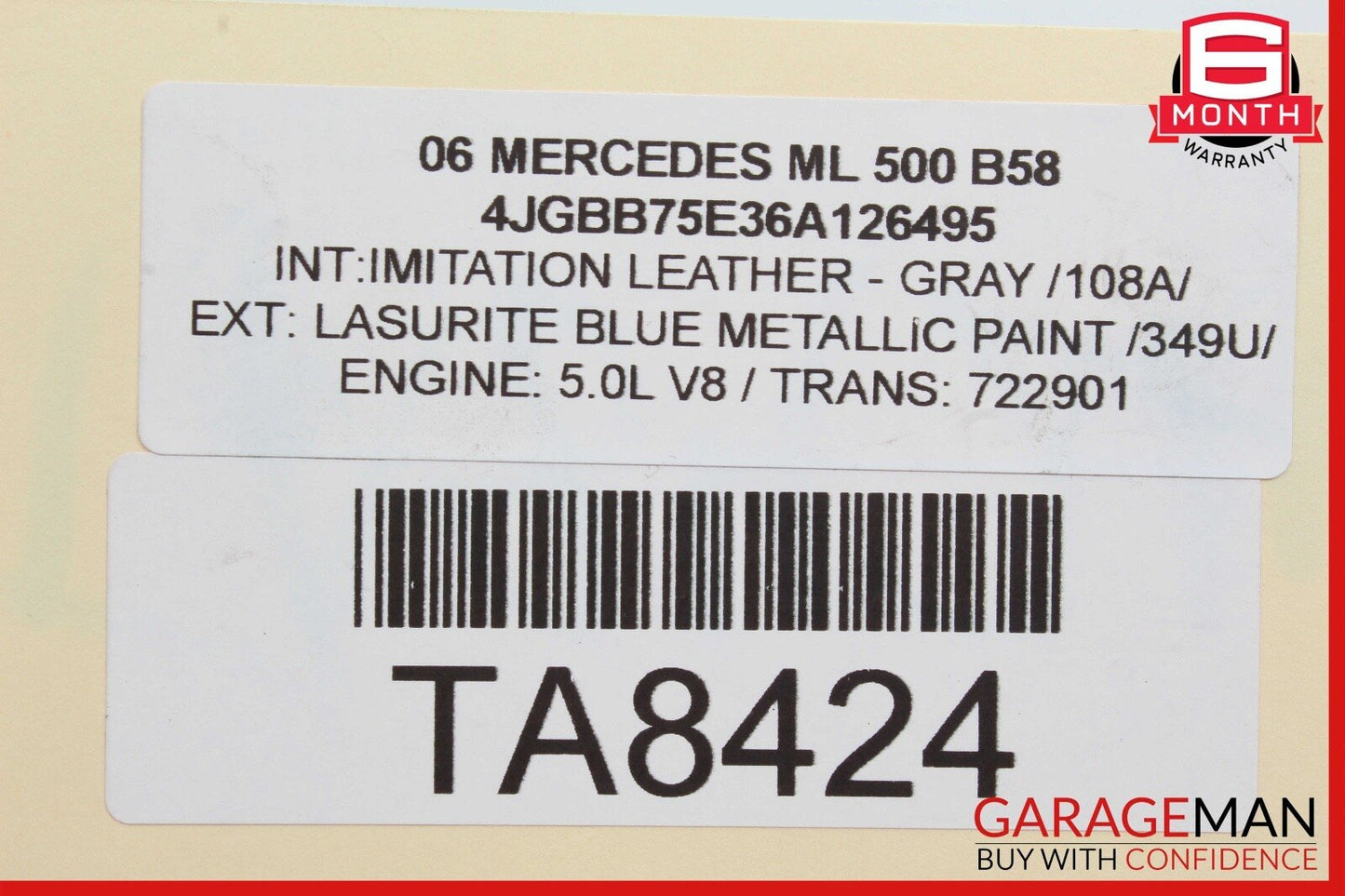 06-09 Mercedes W164 ML500 R350 Front Right & Left Brake Caliper Calipers Set OEM