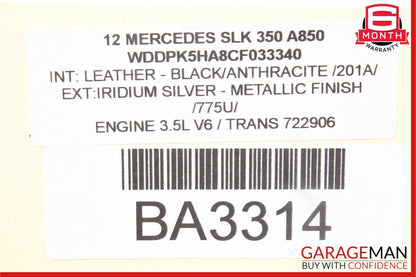 12-16 Mercedes R172 SLK350 ML350 GLE350 3.5L V6 Valeo Engine Starter Motor OEM