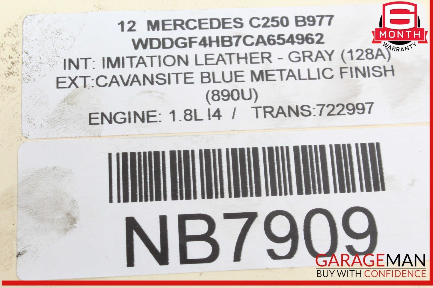 12-15 Mercedes W204 C250 SLK250 Engine Motor Valve Cover 2710161406 OEM