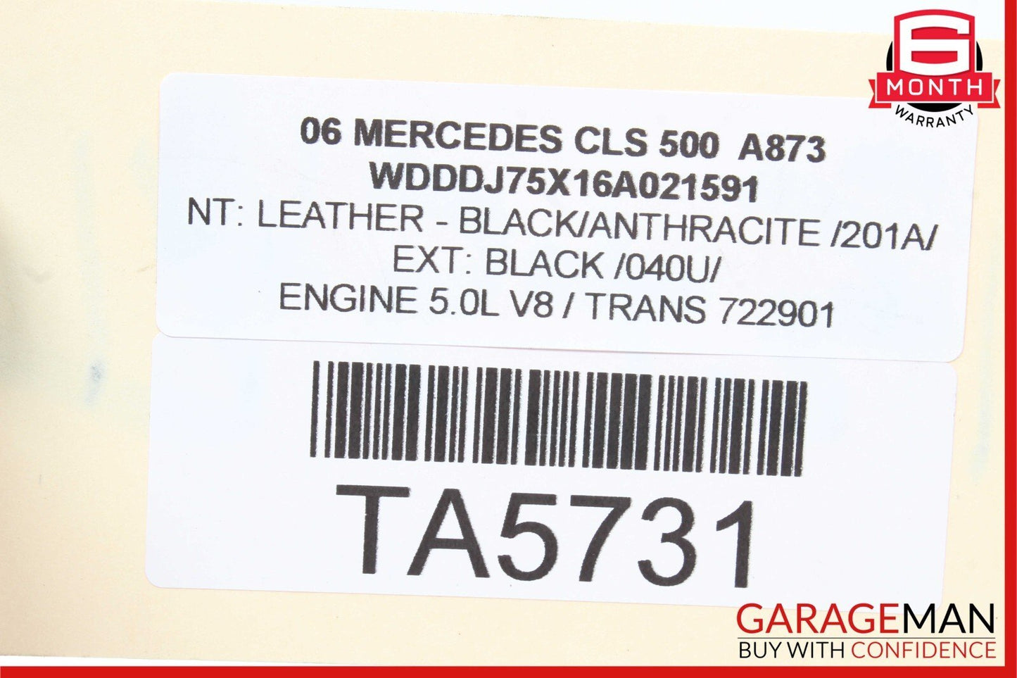 03-11 Mercedes W219 CLS500 E500 Front Right Side Lower Wishbone Control Arm OEM