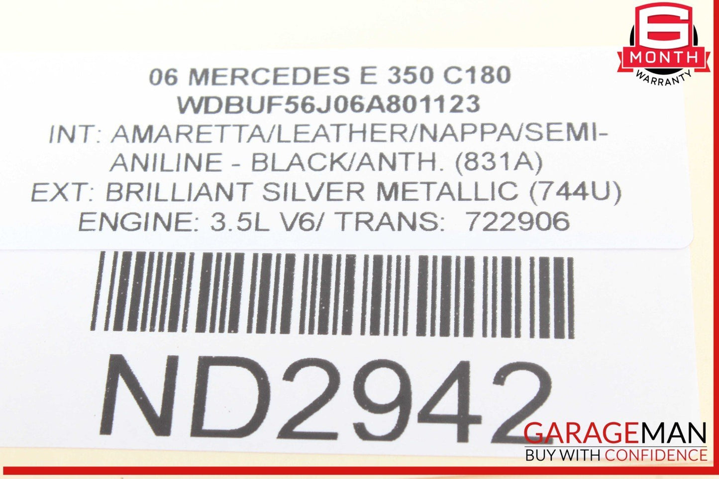 03-09 Mercedes W211 E350 E500 Front Left Side Door Control Module Unit OEM