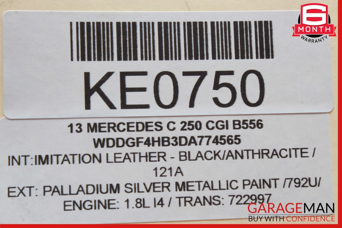 08-14 Mercedes W204 C250 C350 Front Left Side Upper Control Arm OEM