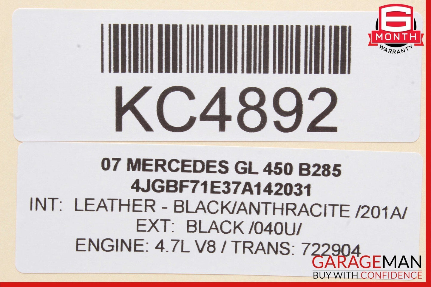06-12 Mercedes GL450 GL550 ML550 Hazard Light Switch Control Panel Module Unit