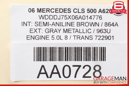 06-11 Mercedes CLS500 E500 Rear Seat A/C AC Air Vent Switch Control Trim Panel