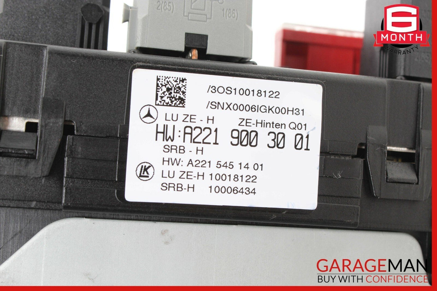 10-13 Mercedes W221 S550 S63 AMG Rear Sam Fuse Box Relay Control 2219003001 OEM