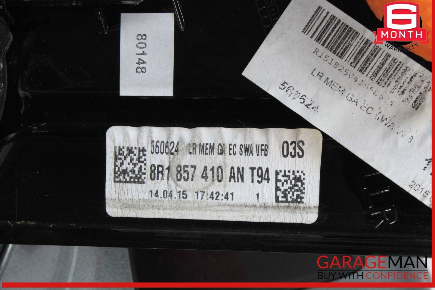 13-17 Audi Q5 SQ5 Front Right Side Door Rear View Mirror Gray 8R1857410L OEM