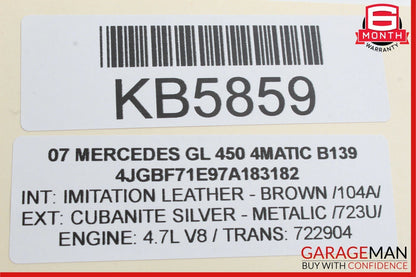 06-12 Mercedes X164 GL450 4Matic Front Right Side Exterior Door Handle OEM