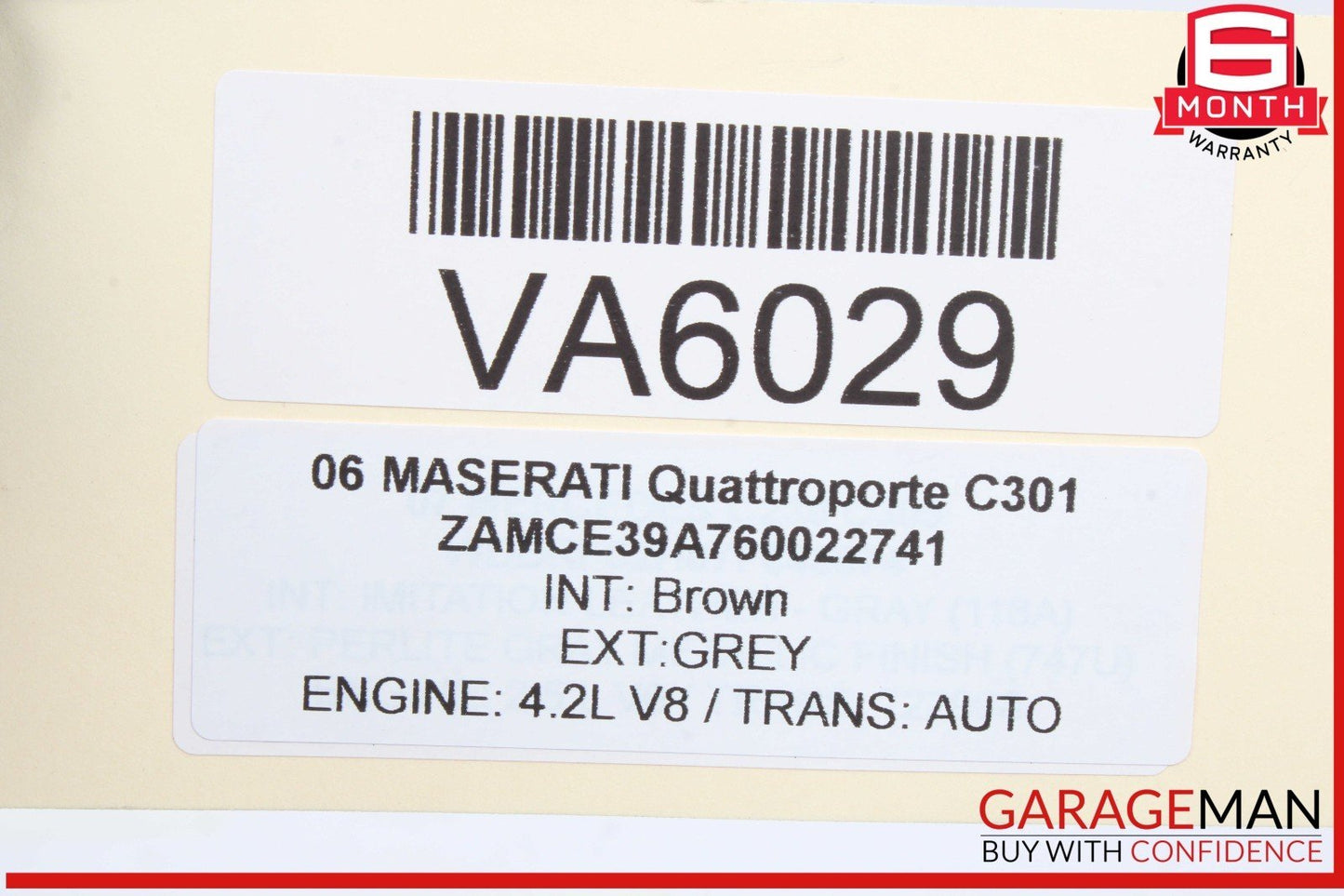 03-19 Maserati Quattroporte M139 Interior Overhead Dome Light Lamp OEM