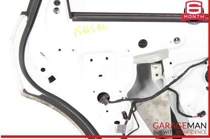09-17 Audi Q5 SQ5 Rear Left Exterior Door Shell Frame Panel White OEM