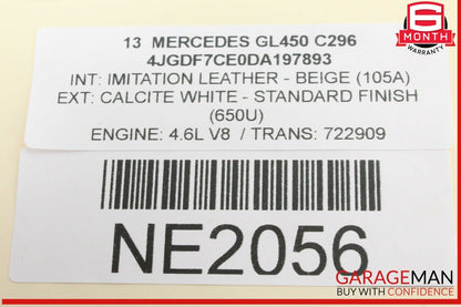 11-17 Mercedes X166 GL450 GL550 CL550 E550 Housing Cover 2780100431 OEM