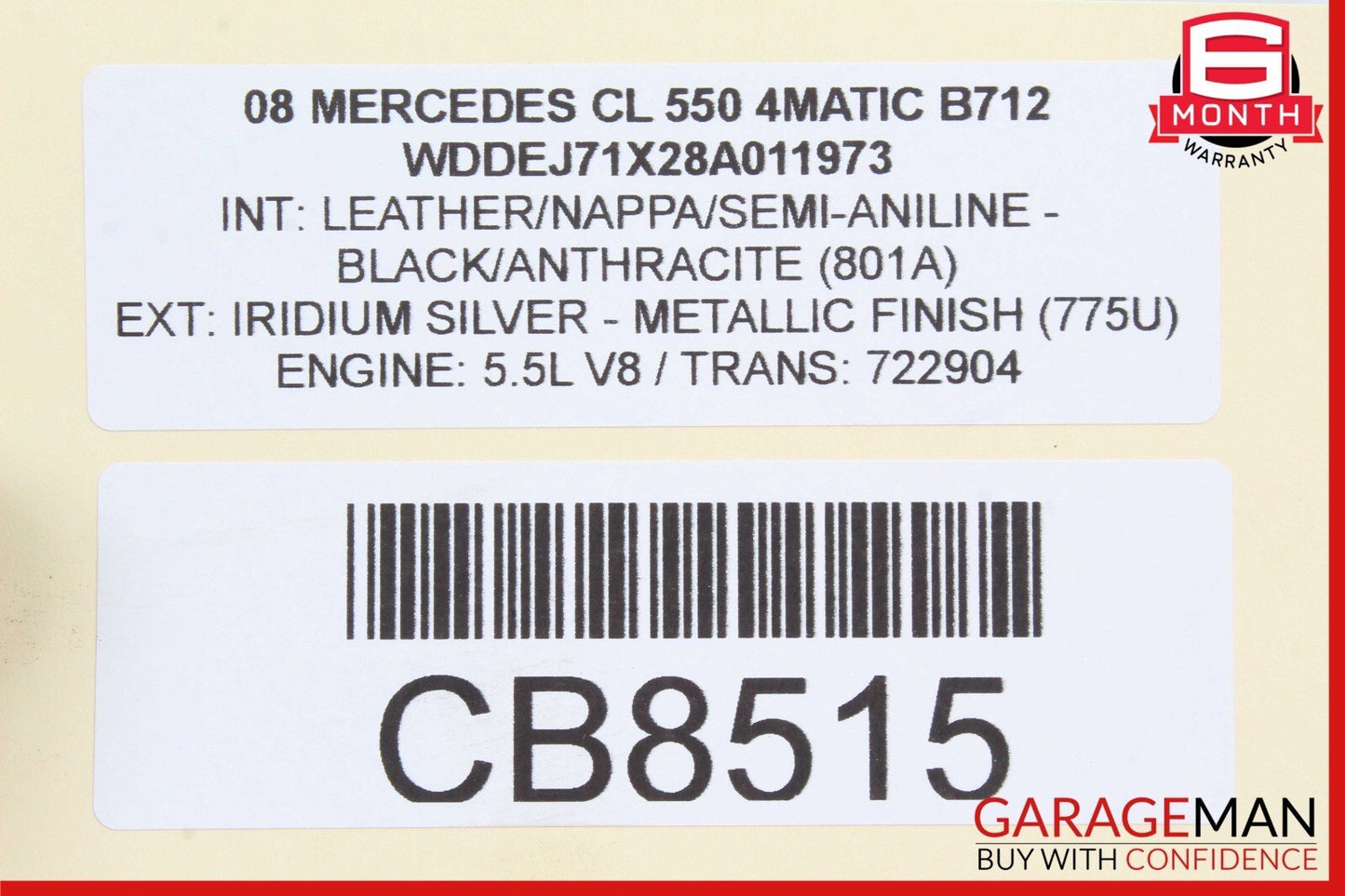 07-14 Mercedes W221 S550 CL550 Rear Right Side Thrust Arm Lower Control Arm