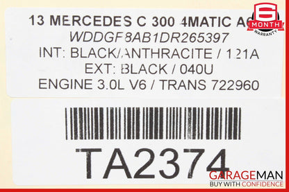 08-14 Mercedes W204 C300 Sedan Left Side Skirt Rocker Molding Moulding Panel