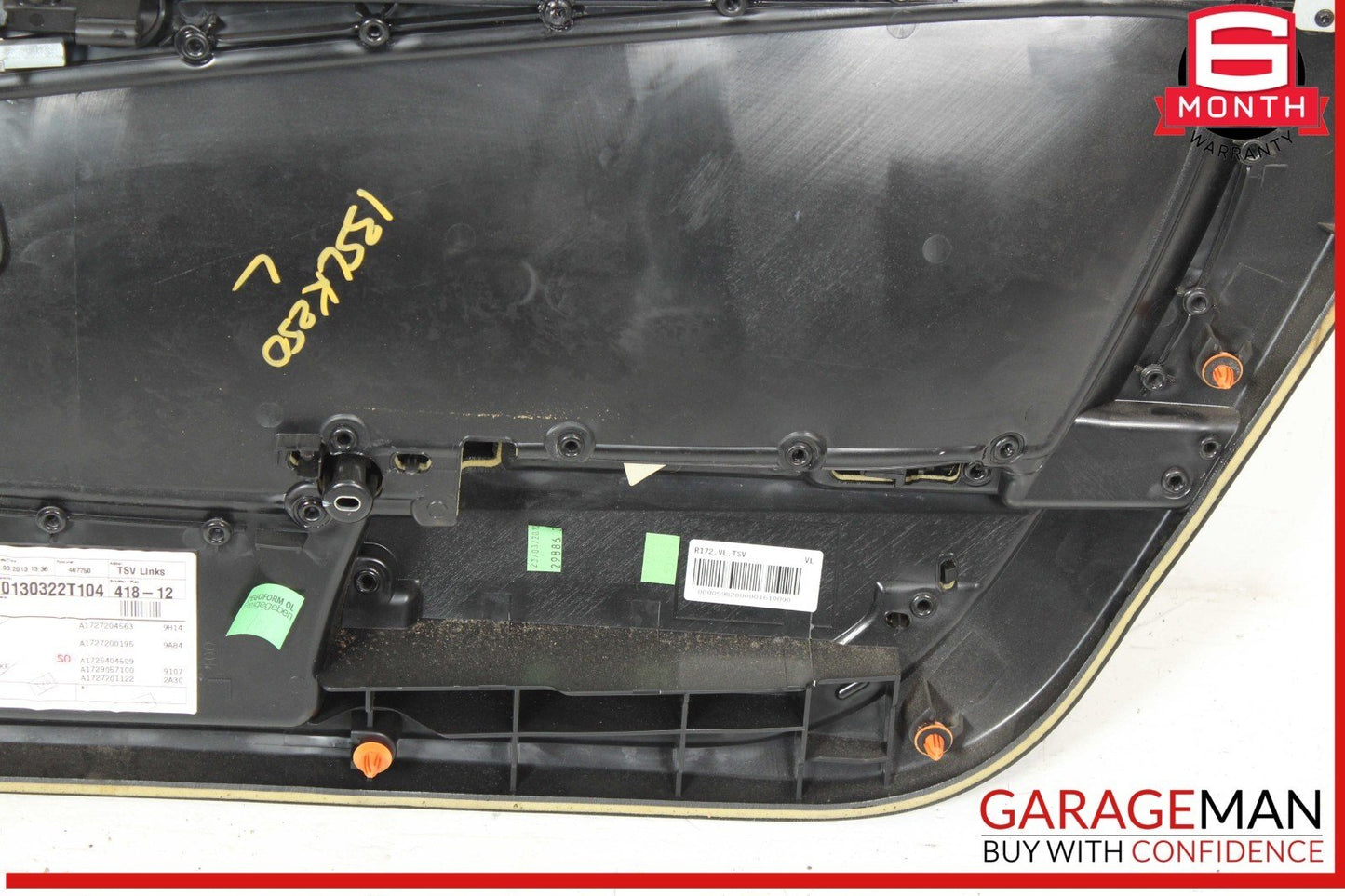 12-16 Mercedes R172 SLK250 Front Left Side Interior Door Panel Assembly Black