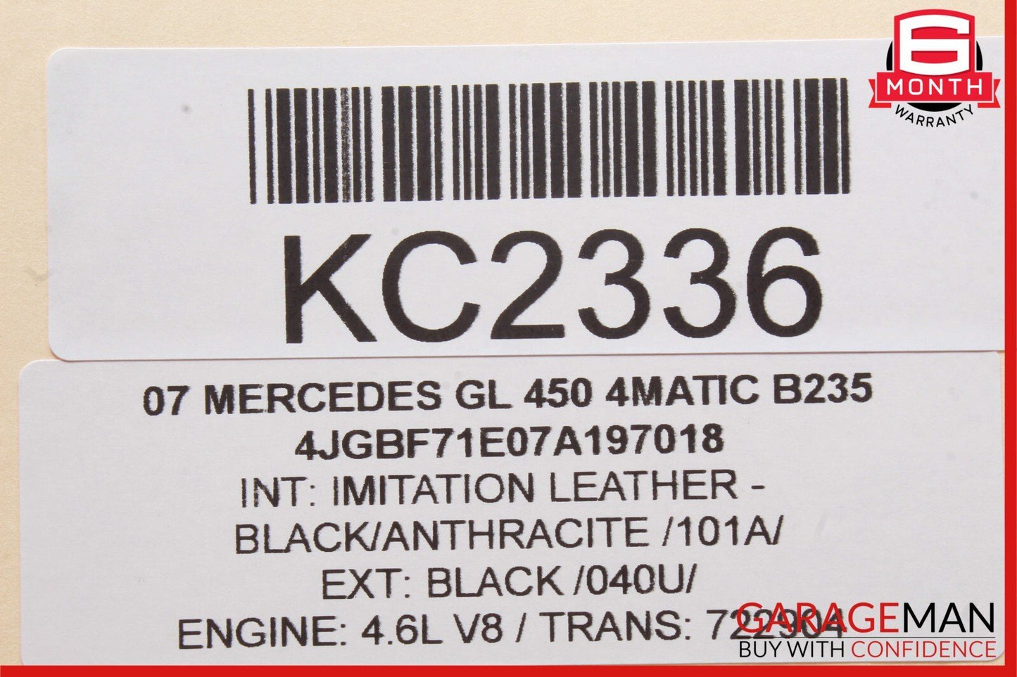 06-12 Mercedes X164 GL450 4MATIC Rear Left Side Door Window Regulator Motor Unit