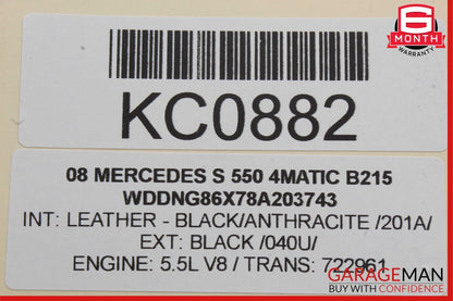 07-13 Mercedes W221 S550 4MATIC Front Right Door Lock Latch Actuator Keyless Go