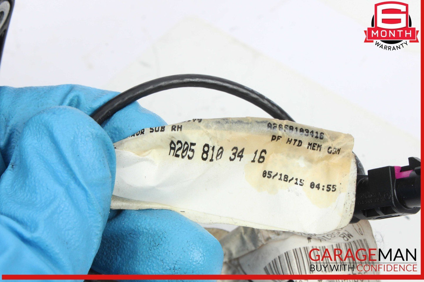 15-16 Mercedes W205 C300 Front Right Side Door Rear View Mirror w/ Blind Spot