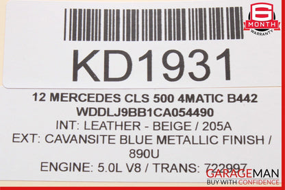12-14 Mercedes W218 CLS500 Instrument Speedometer Cluster 2189007402 OEM