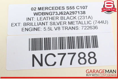 00-06 Mercedes W220 S55 AMG Gear Shifter Bezel Trim Indicator Wood OEM
