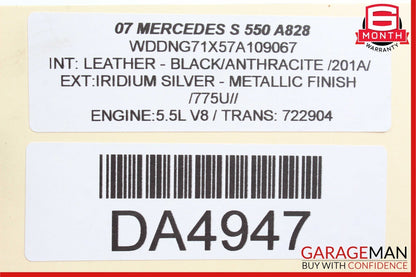06-13 Mercedes W221 S550 CL550 C300 Bosch Engine Starter Motor OEM