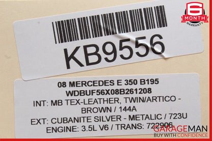 03-09 Mercedes W211 E350 E500 Rear Left Exterior Door Handle Keyless Go OEM