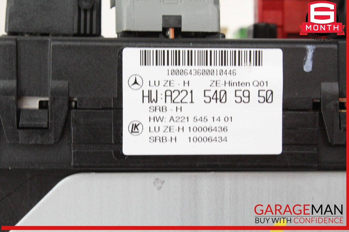 07-09 Mercedes W221 S550 CL550 Rear Trunk Fuse Box 2215405950 OEM